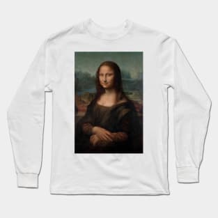 Leonardo da Vinci's (1503–1506) Portrait of Mona Lisa del Giocondo Long Sleeve T-Shirt